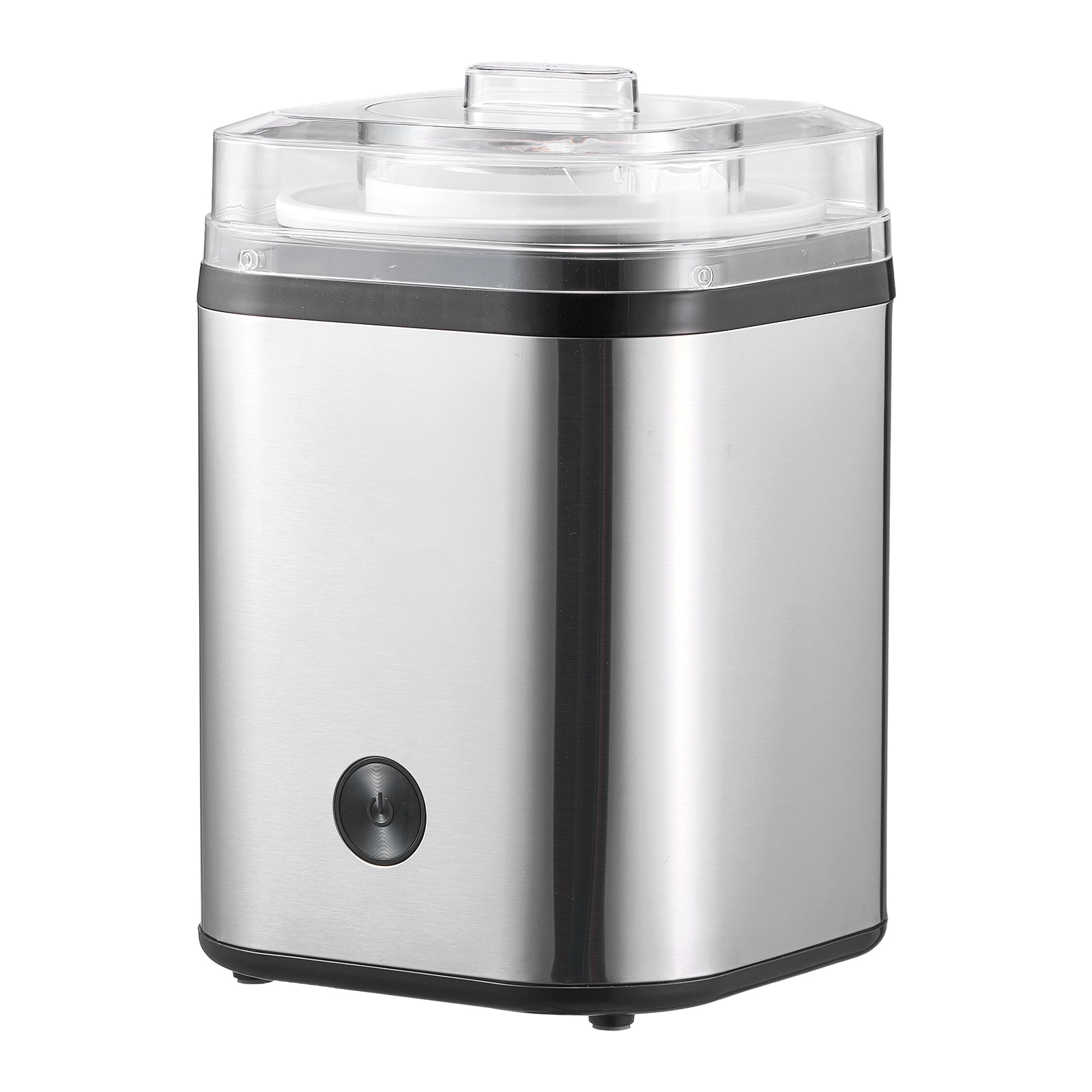 Ice Cream Maker, 2.11 Qt. Large Capacity, Electric Automatic Ice-Cream Machine, with Easy Operation & Cleaning, Stainless Steel Shell, for Homemade Frozen Yogurt, Fruit Sorbet, Gelato, Silver